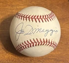 Joe DiMaggio Autographed Baseball (NO COA) N.Y. Yankees HOF MLB Legend