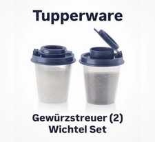 Tupperware Wichtel Salz-- und Pfefferstreuer Set (2) transparent dunkelblau
