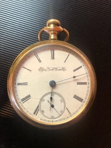 Vintage 1890 Elgin Pocket Watch 18s 15jewel Grade 75