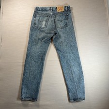 Vintage 80s Levi’s 505 Jeans Size 33x30 Denim 32x29 505-0218 USA Made Distressed