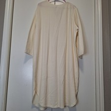 Traditional Nightgown Cream with Lace Details