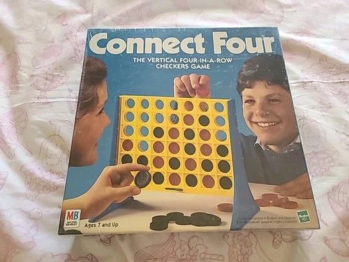 1998 Connect Four Vertical Checkers Game Milton Bradley Vintage Factory Sealed