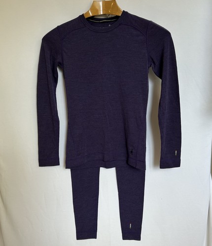 2-Pcs Smartwool Base Layer Set 250 Merino Wool Thermal Top & Bottom Womens M