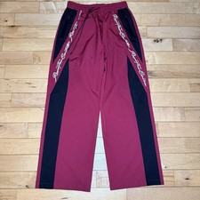 Civil Regime Rare RFC Track Jogger Pants SOLD OUT black and red nylon Men s M