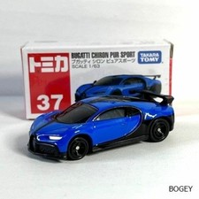 Tomica No.37 Bugatti Chiron Pur Sport Boxed Mini Car
