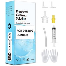 DTF Cleaning Solution for All DTF DTG Printers 100mL, Printhead Cleaning Flui...