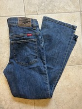 Wrangler Classic Bootcut Blue Denim Jeans Youth Boys 14 Regular Adjustable Waist
