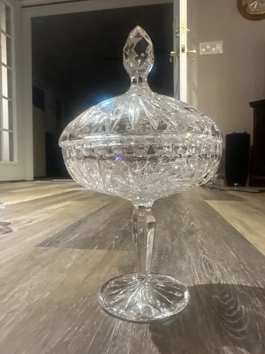 Vintage Waterford Crystal 2-piece Candy Dish