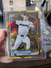 2024 Bowman Chrome Draft Sapphire Edition - Aiden May #BDC-91 Gold /50 (RC)