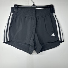Adidas Gray Girl Unlined Athletic Shorts Girl Sz. Small