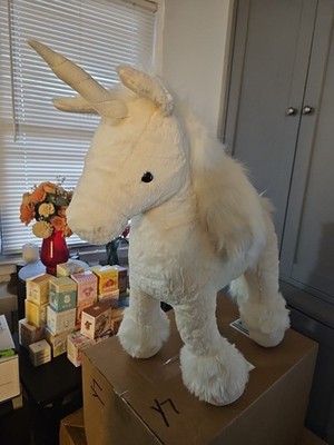 Large imported Luxury White Unicorn Plush Stuffed Animal Toy 1000%