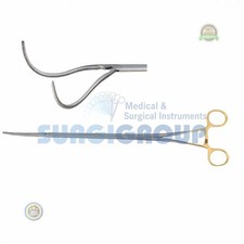 Thorax VATS Surgical Instrument DeBakey Forceps, 10mm Shaft, 90° Angled Jaw