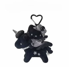 EXCLUSIVO PELUCHE NEGRO Sanrio Hello Kitty & Pegasus Unicorn y2k Muñeca Kawaii 12 cm