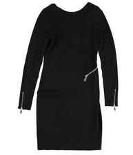 bar III Womens Open Back Sweater Dress, deepblack, S