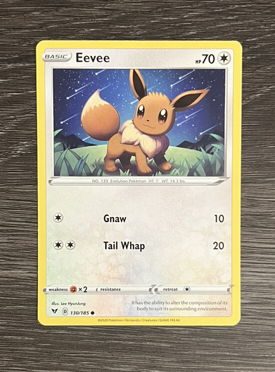Eevee Vivid Voltage 130/185 Regular Pokemon TCG NM Common Pack