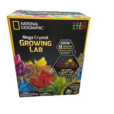 New Sealed National Geographic Mega Crystal Growing Lab Grow 8 Light Up Display