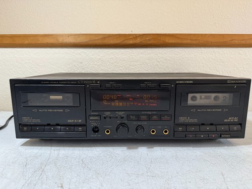 Pioneer CT-W650R Dual Cassette Deck HiFi Stereo Tape Player Dubbing Vintage