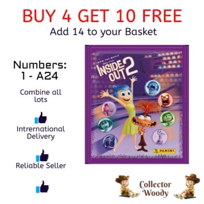 Inside Out 2 Panini Sticker Sammlung DISNEY - 1 bis A24
