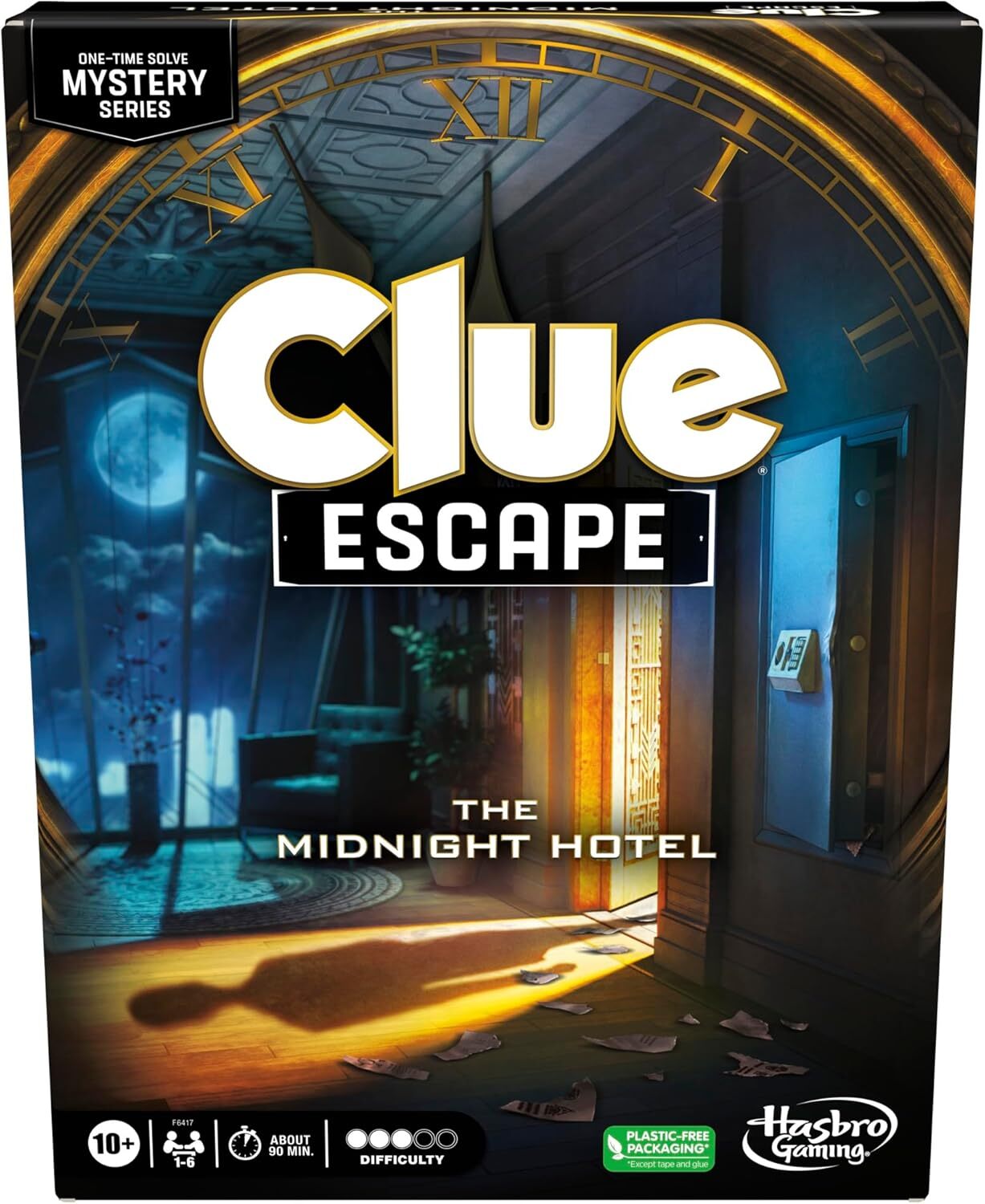 Clue Escape: The Midnight Hotel Board Game, Clue Escape Room Game, 1-Time Solve