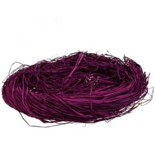 Naturbast Raffiabast zum Basteln, Kreativ-Deko in Violett, 300g - Ideal f&uuml;r