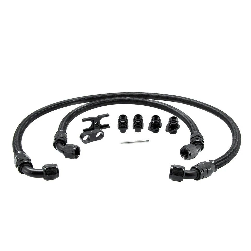 Aluminum Oil Cooler & Line Kit Fit 2015-20 2017 BMW M2 M3 M4 F80 F82 F83 F87 S55 Foto 3 de 4