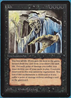 beta mtg card list Bayou Lich Beta NM (Reserved List