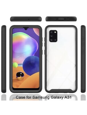 For Samsung Galaxy A31 Case Ultra Slim Built-In Screen Protector Phone Cover