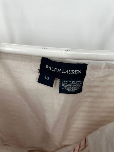 Polo Ralph Lauren Dress Girls Size 10 Striped Cotton Sun Dress - Picture 3 of 4