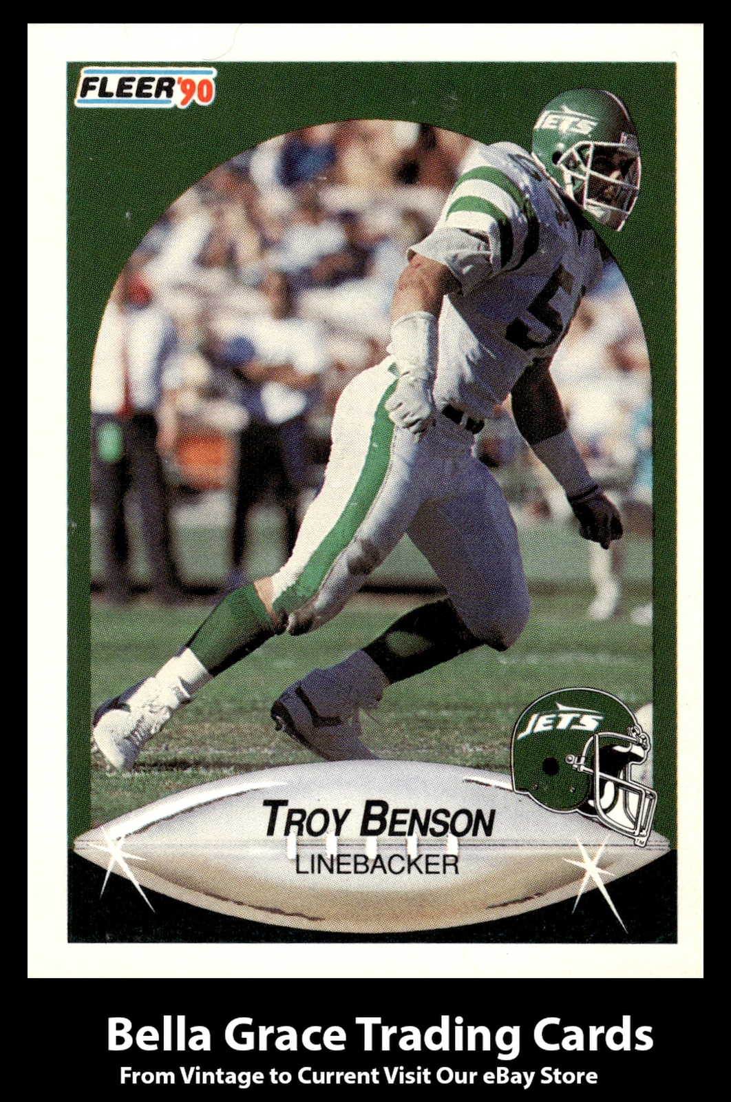 1990 Fleer Troy Benson 358 New York Jets NFL Football eBay