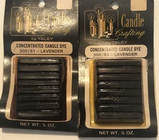 Vintage Lavender Candle Crafting by Yaley Lot Of 2 Candle Dye Sealed