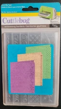 CUTTLEBUG  Provo Craft Just My Type Embossing Folders 37-1170 Dots Floral Border
