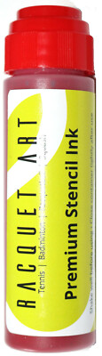 Racquet Art Premium Stencil Ink - Solvent Based - Red