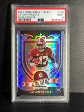 2021 Prizm DP SILVER PRIZM JAYLEN WADDLE MIAMI DOLPHINS RC ROOKIE PSA 9