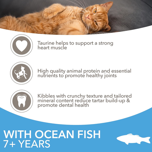 IAMS Complete Dry Cat Food for Senior 7+ Cats with Ocean Fish 3 kg - Picture 4 of 10