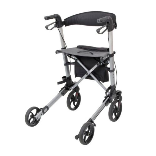 Days Deluxe Lightweight Rollator - Lockable Loop Brakes, Built-in Rest Seat - Picture 11 of 11