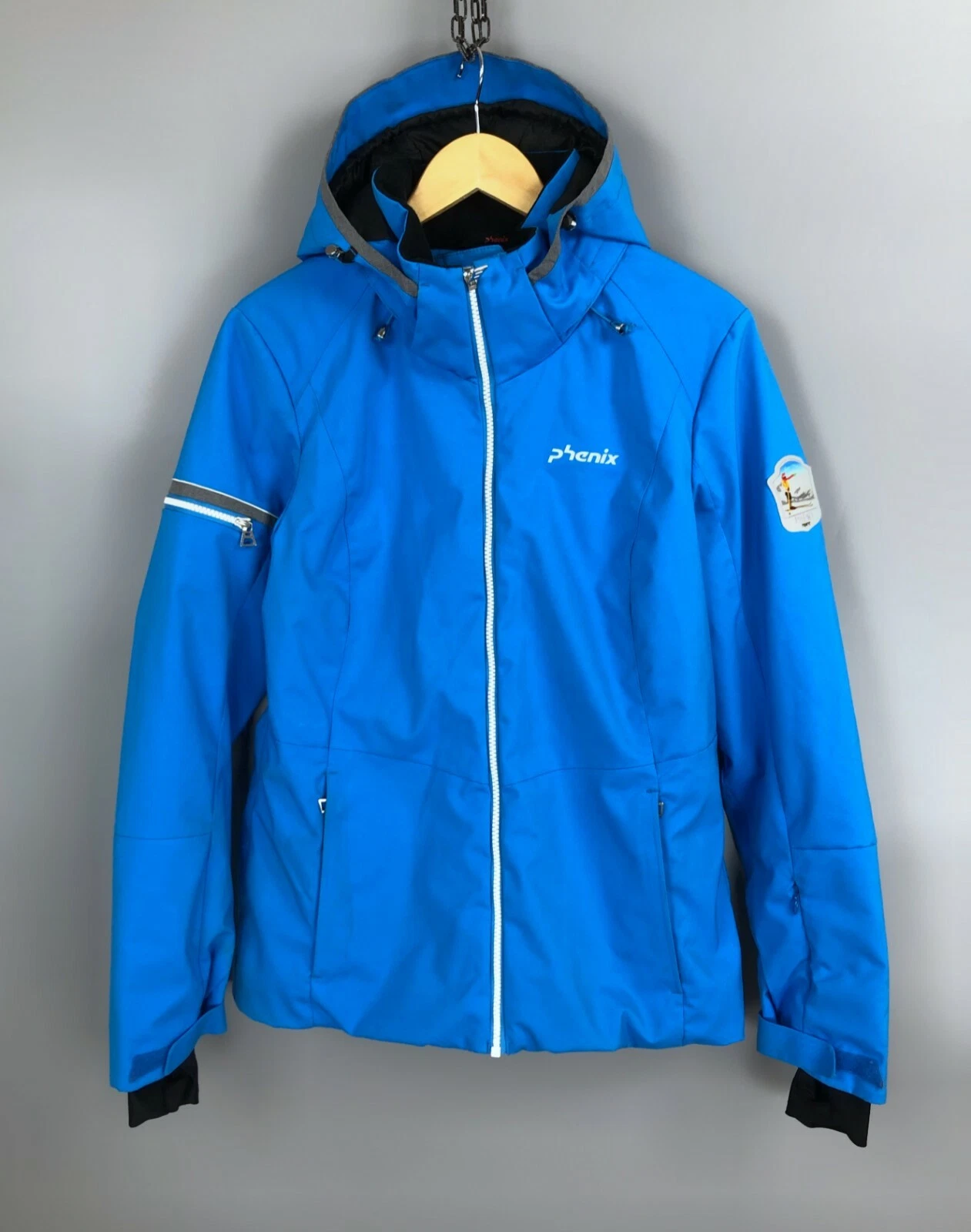 Women's PHENIX Thunderon Digenite Thermo Ski Snow Jacket Sky Blue US 12 / IT 48