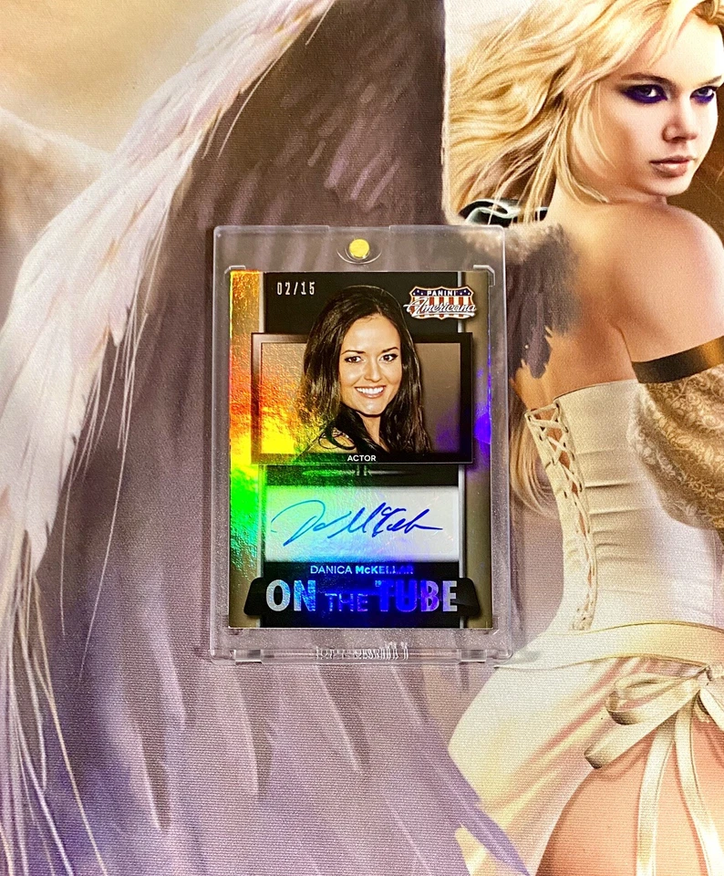 DANICA McKELLAR WINNIE COOPER 2015 PANINI AMERICANA LÁMINA DE ORO AUTOMÁTICO RARO SSP/15 Foto 3 de 4