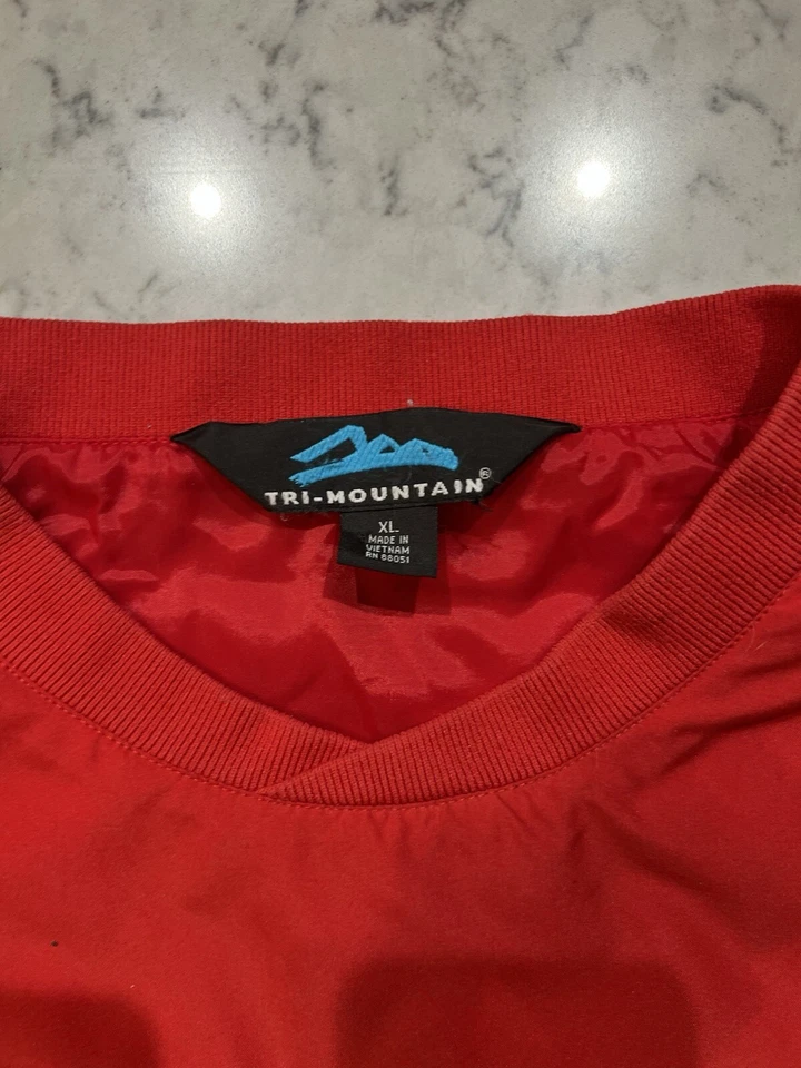 Vintage Hombre Tri Mountain Rojo Cuello Redondo Talla XL - Logo Foto 4 de 4