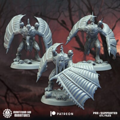 3er Set Leichengeier Immaterium Gott/Sci-Fi/Tabletop Miniatur