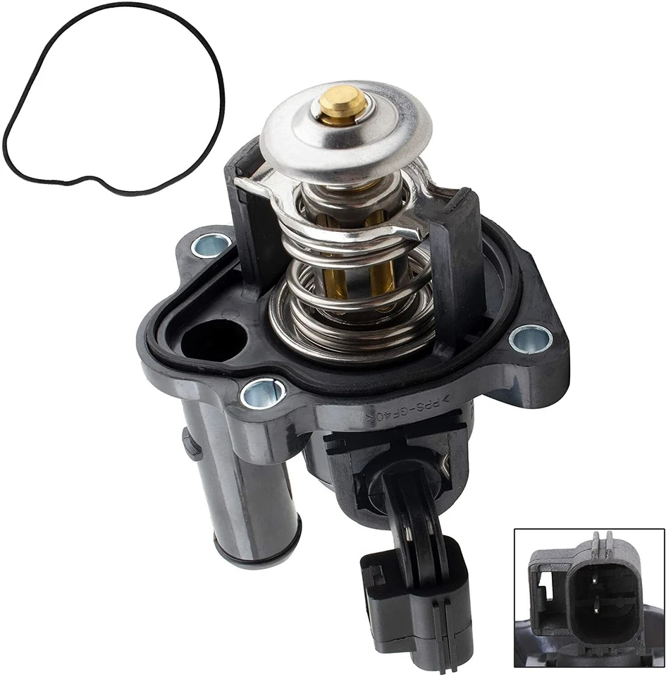 Termostato de refrigerante del motor para Ford Ranger 2001 2002 2003 2,3 L 1S7Z8575AG Foto 3 de 4