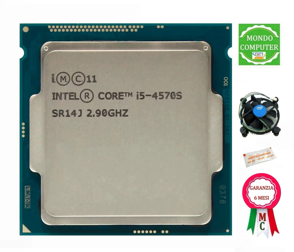 PROCESSORE SOCKET 1150 INTEL CORE i5 4570S § SR14J - Immagine 2 di 3