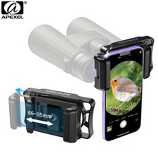 APEXEL Universal Phone Adapter for Telescope Binoculars Mobile Phone Holder Clip