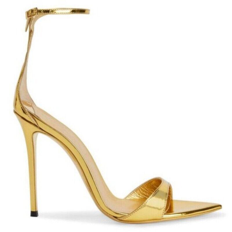 Womens Summer Pointy Bukle Straps Sandals Stiletto Super High Heels Party Shoes
