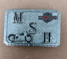 Vintage 1930's Harley Davidson Belt Buckle  Knuckle Head Era Fast Hook