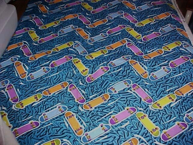 Fabric Cotton DAISY KINGDOM #1240 "SKATEBOARD CHEVRON" Springs Industries, Inc. - Image 2 of 4