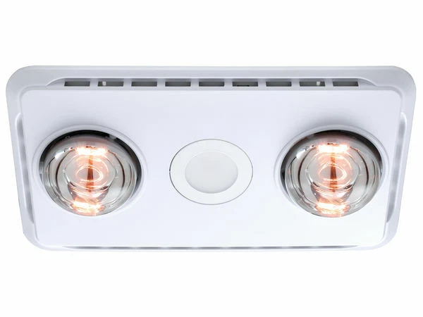 Ventair BROOK 3-IN-1 BATHROOM HEATER 2x275 Heat Lamps, 1x10W LED Downlight  | eBay