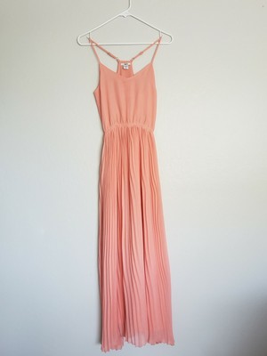 bar iii pleated maxi dress