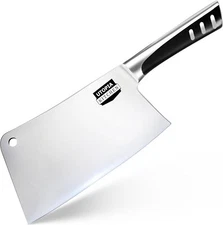 Utopia Kitchen 7 inch Cleaver Knife Stainless Steel Chef Butcher Knives for Meat