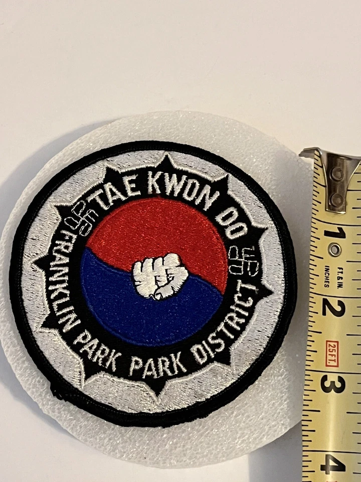 Tae Kwon Do Franklin Park District Martial Arts Round Patch - Image 3 of 4