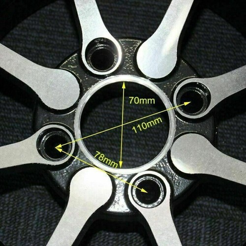 FRONT & REAR 12" INCH ATV UTV Quad Bike Buggy Wheel Rim PACKAGE SET 4 - Picture 10 of 12